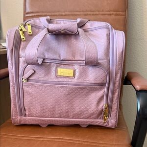 Nicole Miller Under Seat Lavender Women Bag with Gold Accents